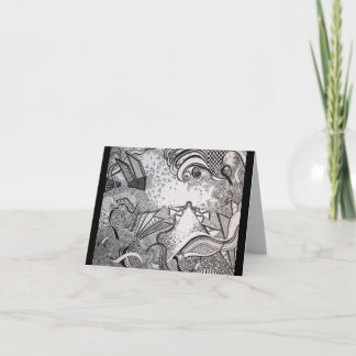 Black & White Thank You Card