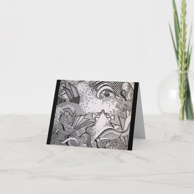 Black & White Thank You Card (Front)