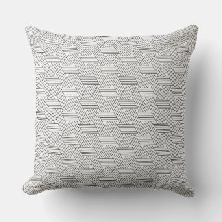 Black White Throw Pillow