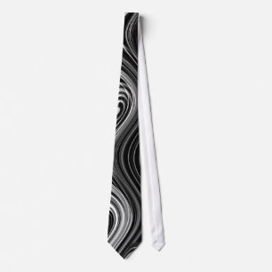 black & white tie