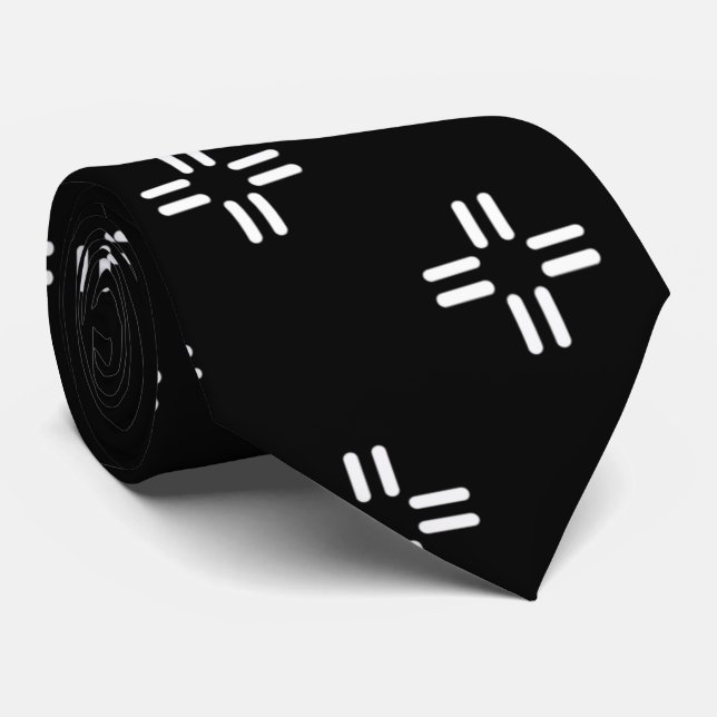 Black & White Tie (Rolled)