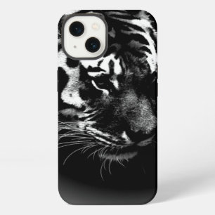 Black White Tiger Art Photo iPhone Case