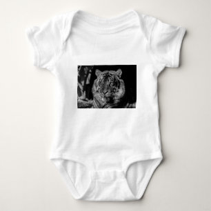 Black & White Tiger Baby Bodysuit