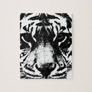 Black & White Tiger Jigsaw Puzzle