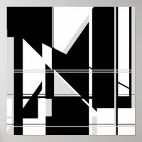 Black White Triangles in Abstract Labyrinth Design