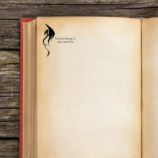 Black White Tribal Dragon Rubber Stamp (Creator Uploaded)