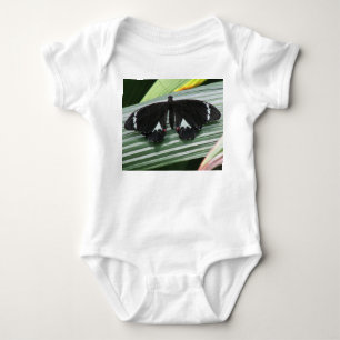 Black & White Tropical Butterfly Baby Bodysuit