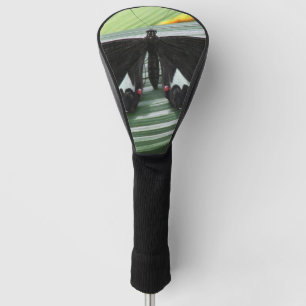 Black & White Tropical Butterfly Golf Head Cover