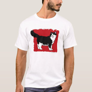 Black & White 'Tuxedo' Cat T-Shirt