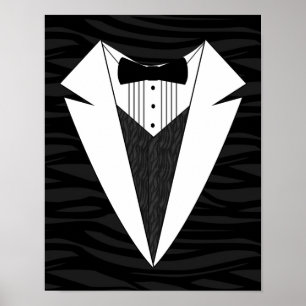Black/White Tuxedo Poster