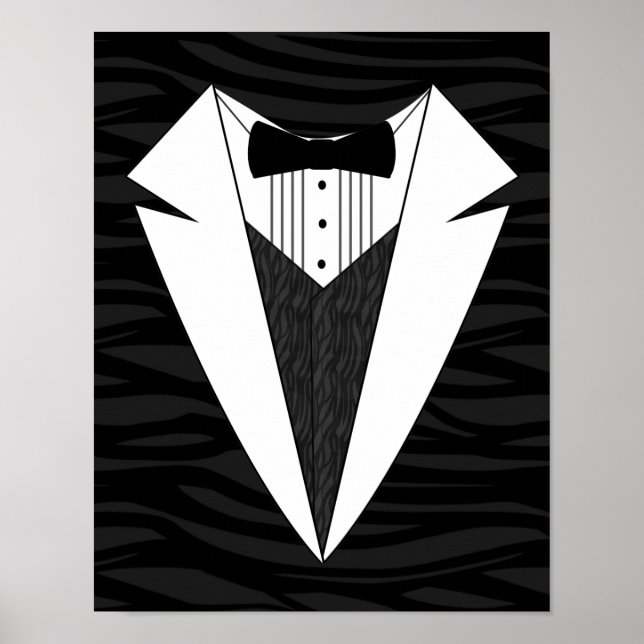 Black/White Tuxedo Poster (Front)