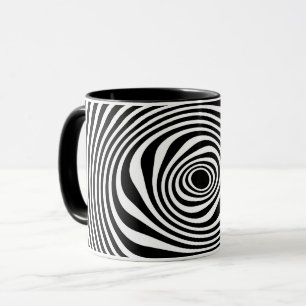 Black White Twist Mug