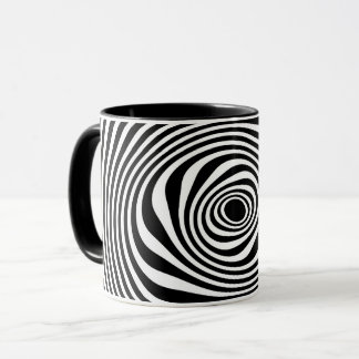 Black White Twist  Mug