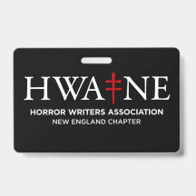 Black/White two sided HWA-NE Badge, generic 6/25