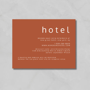 Black White Typography Wedding Accommodations Enc Enclosure Card