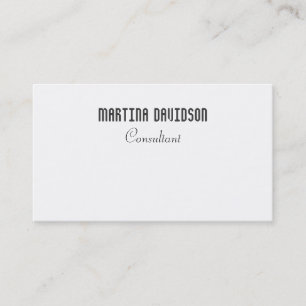 Black White Unique Creative Professional Business Card