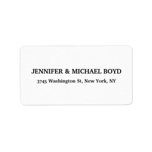 Black & White Unique Retro Style Classical Family Label