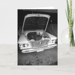 "Black & White Valiant with Snowflakes" Get Well Card