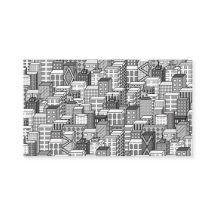 Black & White Vector Cityscape