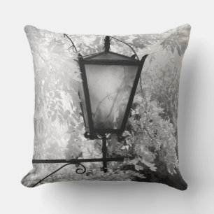 Black & White view of light fixture Cushion