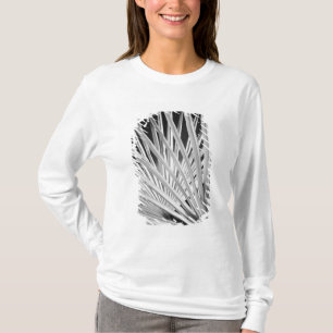 Black & White view of palm tree fronds T-Shirt