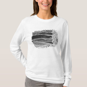 Black & White view of winding road T-Shirt