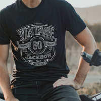 Black & White Vintage Aged To Perfection Birthday