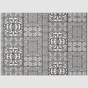 Black White Vintage Farmhouse Furniture Decoupage Tissue Paper