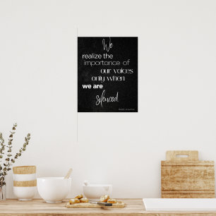 Black & White Wall Art Women’s Rights Decor