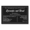Black & white waterproof soap product label
