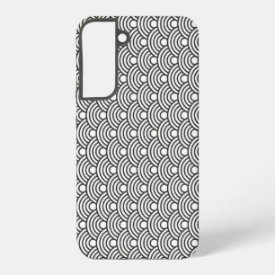"Black & White Wave Pattern Phone Cas   Samsung /  Samsung Galaxy Case