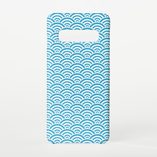 "Black & White Wave Pattern Phone Case| Samsung Samsung Galaxy Case (Back)