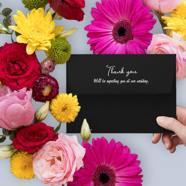 Black white wedding envelope (Creator Uploaded)