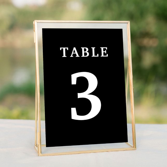 Black White Wedding Table Number (Black White Wedding Table Number
)