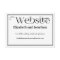 Black & White Wedding Website Details Card