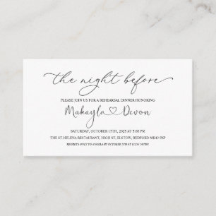 Black White Welcome to the Night Before Enclosure