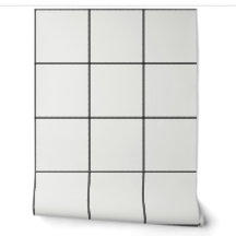 Black & White Wide Modern Windowpane Check