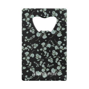 Black & White with Green Leaves