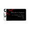 Black +White with Red Reverse Swirl Wedding Label