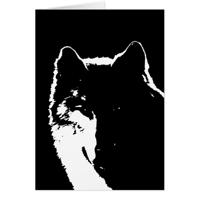 Black & White Wolf (Front)