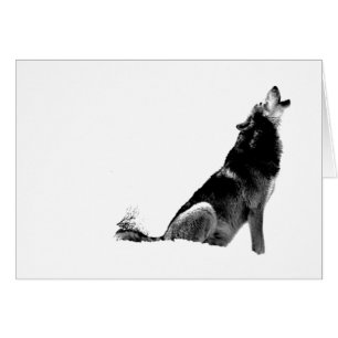 Black & White Wolf Creative Professional Design
