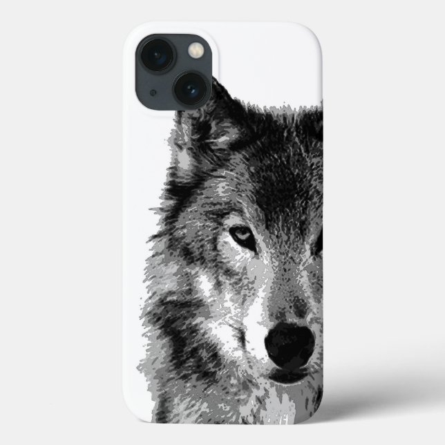 Black White Wolf Eye Tough Xtreme iPhone 6 Case (Back)