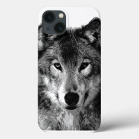 Black & White Wolf Eyes