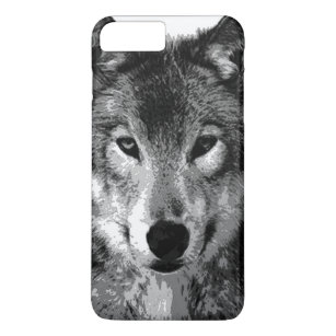 Black & White Wolf Eyes iPhone 7 Plus Case