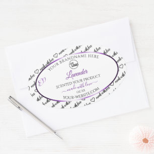 Black White Word Cloud Purple Product Labels Logo