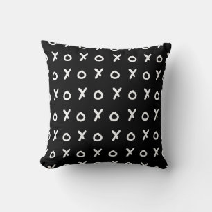Black & White X O XO X&O's Trendy Cute Cushion