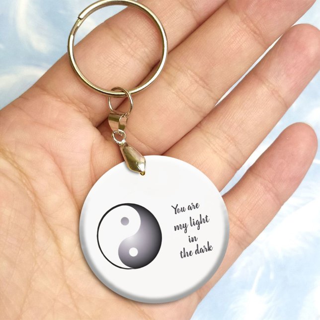Black-white yin yang Keychain (Black-white yin yang Keychain)