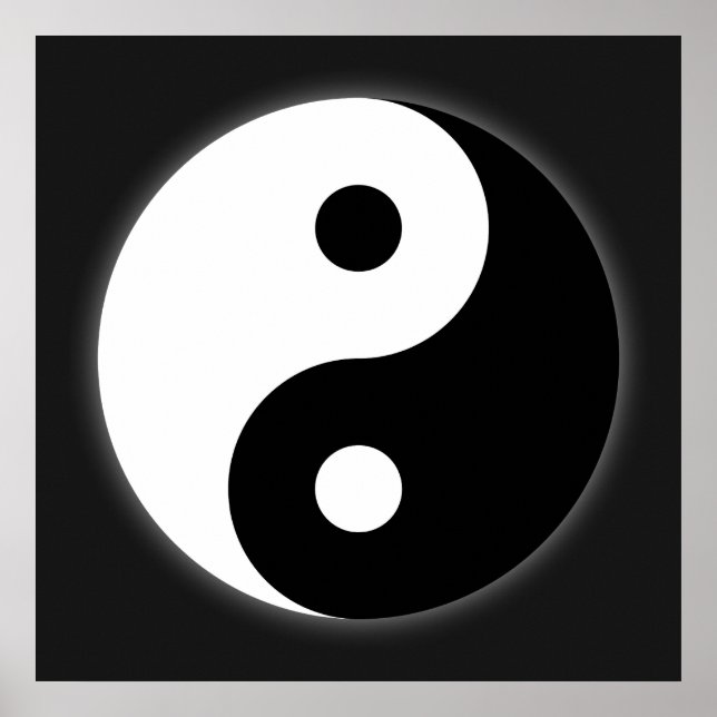 Black & White Yin Yang Poster (Front)