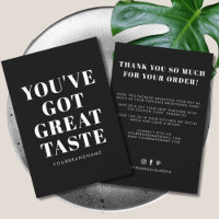 Black white you've got great taste thank you