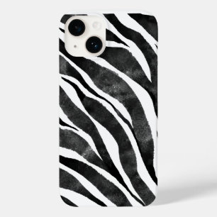 Black white Zebra Animal Print  Case-Mate iPhone 14 Case
